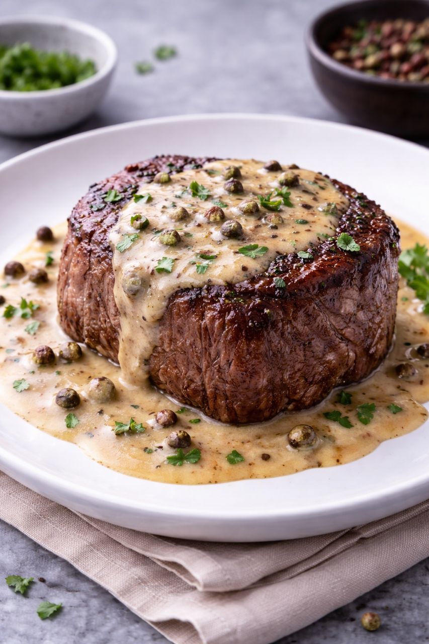 Beef Fillet with Pepper Sauce